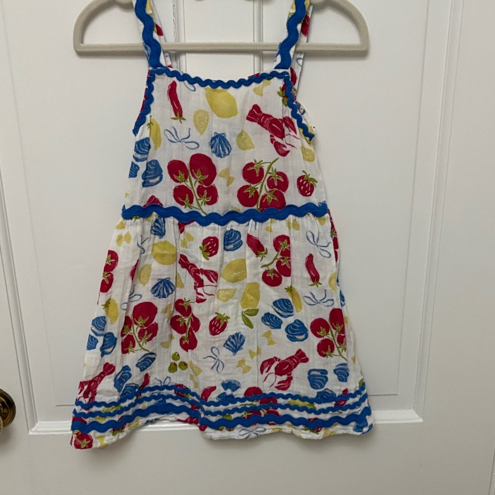 Old Navy White Sundress with Lobster Print
